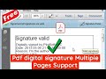 pdf digital signature | Multiple Pages Support ✅ | Vfp foxpro | Tally | Busy