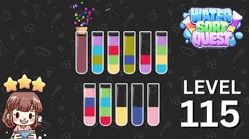 Water Sort Quest Level 115 Solution Walkthrough