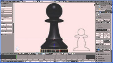 Blender 2.6 Modelling Tutorial Making a Pawn Chess Piece - Part 1 (OLD VERSION)