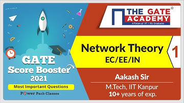 Part 1 | Network Theory GATE Questions | GATE Score Booster | GATE Lectures | GATE 2021 Preparation