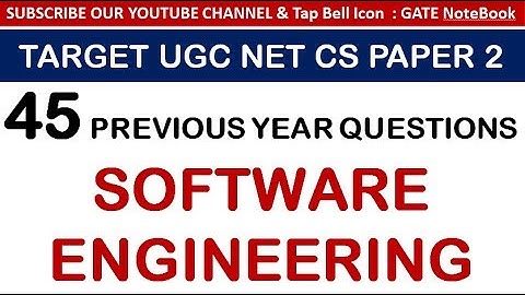 45 Previous Year Questions  Of Software Engineering - UGC NET CS PAPER 2 (Contact @ 8368017658)