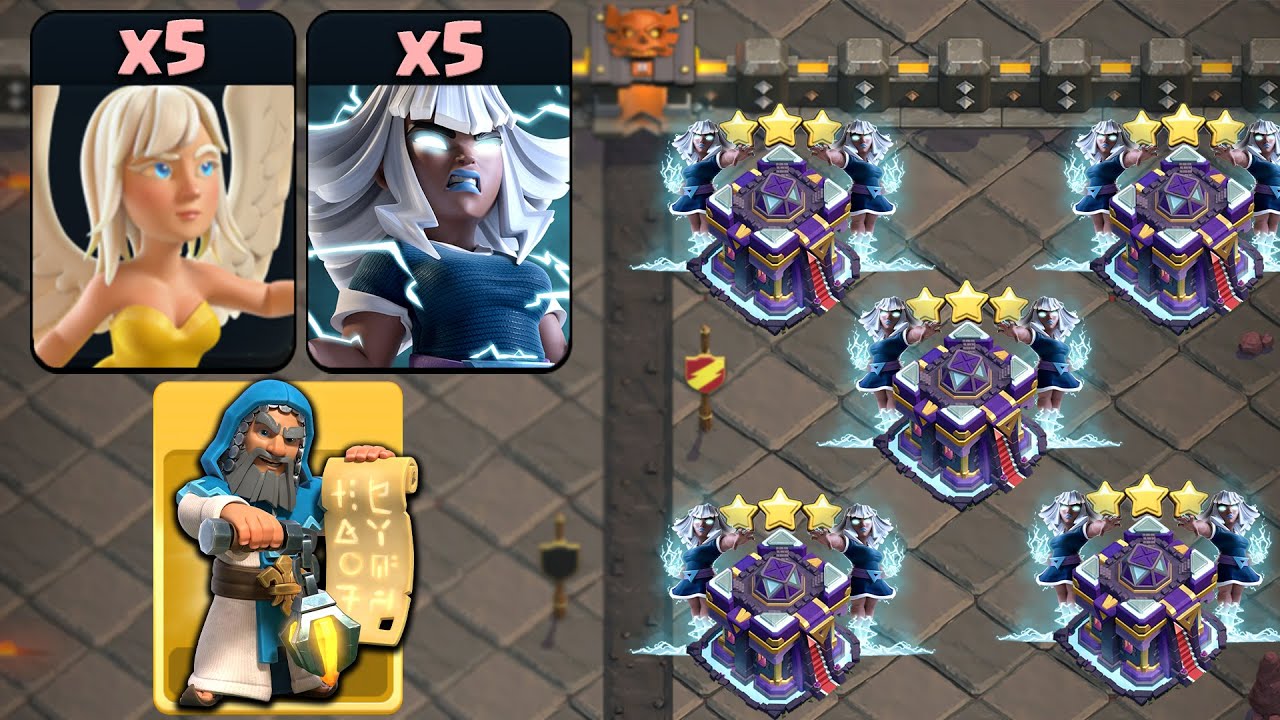 INSANE ELECTRO CHARGE! Th15 Warden Walk with x5 E - Titan + x5 Healer ...