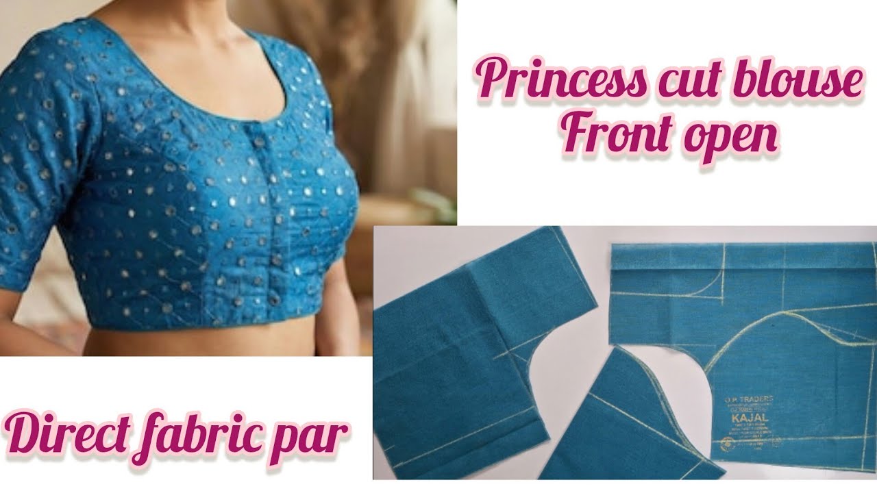 Designer blouse/princess cut blouse/princess cut blouse cutting & stitching/princess cut front open 