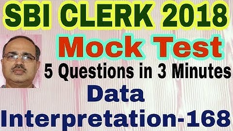 Data Interpretation-168 | SBI CLERK Mock Test | Mock Test | Unique Solution