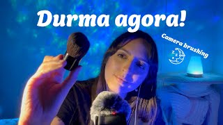 ASMR - Durma agora com Camera Brushing; Sons de pincéis; Sussurros; Relaxamento completo; Foco!