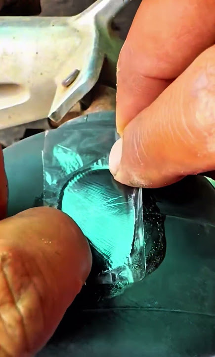 Repair of punctured inner tube #AutomotiveTips #MechanicLife #CarHacks #AutoEducation #DIYMechanic