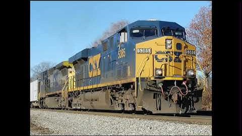 CSX ES40DC #5385’s Awesome Narrow Font K5HL w/ 2-Piece 1L