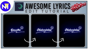 New Trending Glowing Lyrics Editing Tutorial in Alight motion || Alight motion With preset