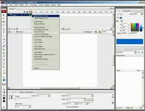 FLASH CS3 - HOW TO MAKE A SIMPLE SHAPE TWEEN AUDIO REVISE