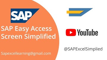 SAP Easy Access Screen Simplified