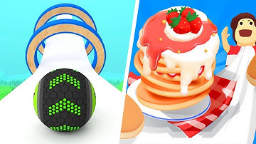 Pancake Run  |  Going Balls  -  All Level Gameplay Android,iOS  NEW APK UPDATE