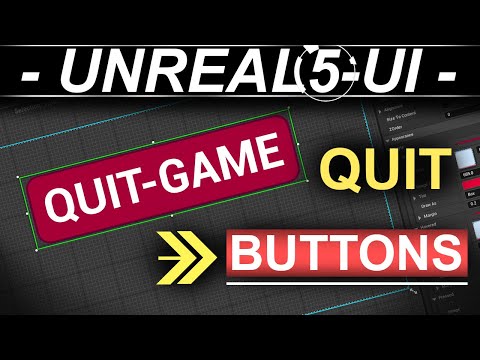 Unreal-5: UI-Menu QUIT-Button Blueprints (30 SECONDS!!)