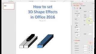 How to set the 3D Shadow Effects for 2D shapes (Raw Video Instruction)