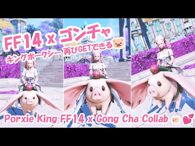 FF14  マウント　キングポークシー 王冠が可愛い空飛ぶ豚のマウント『キングポークシー』 | Norirow