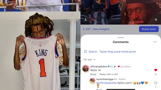 Spike Lee Comments Under Taylor King Picture About AI💙🧡🏆