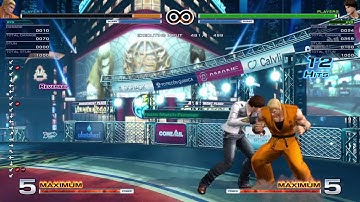 KOF XIV Kyo 3 Frame Safe Jump after Corner Max Mode Combo (1000/1250/1500 Max Mode) (2)