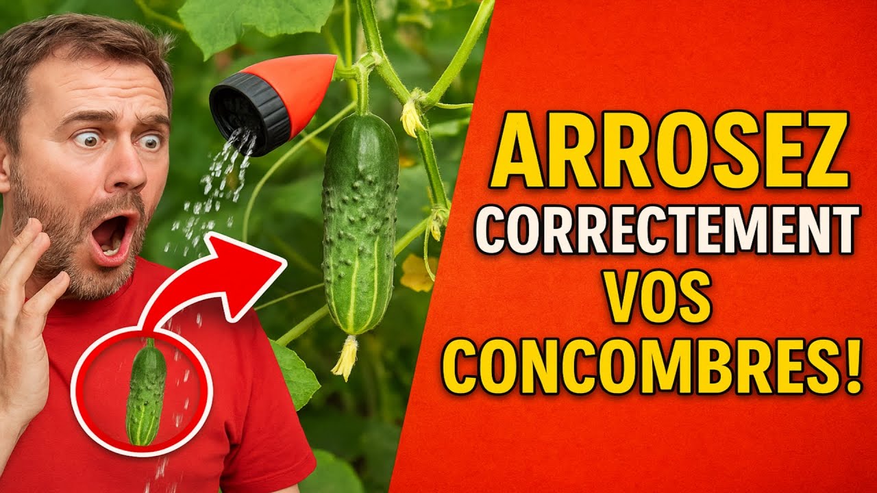 Arrêtez de ruiner votre récolte ! 🚫 Comment bien arroser les concombres ...
