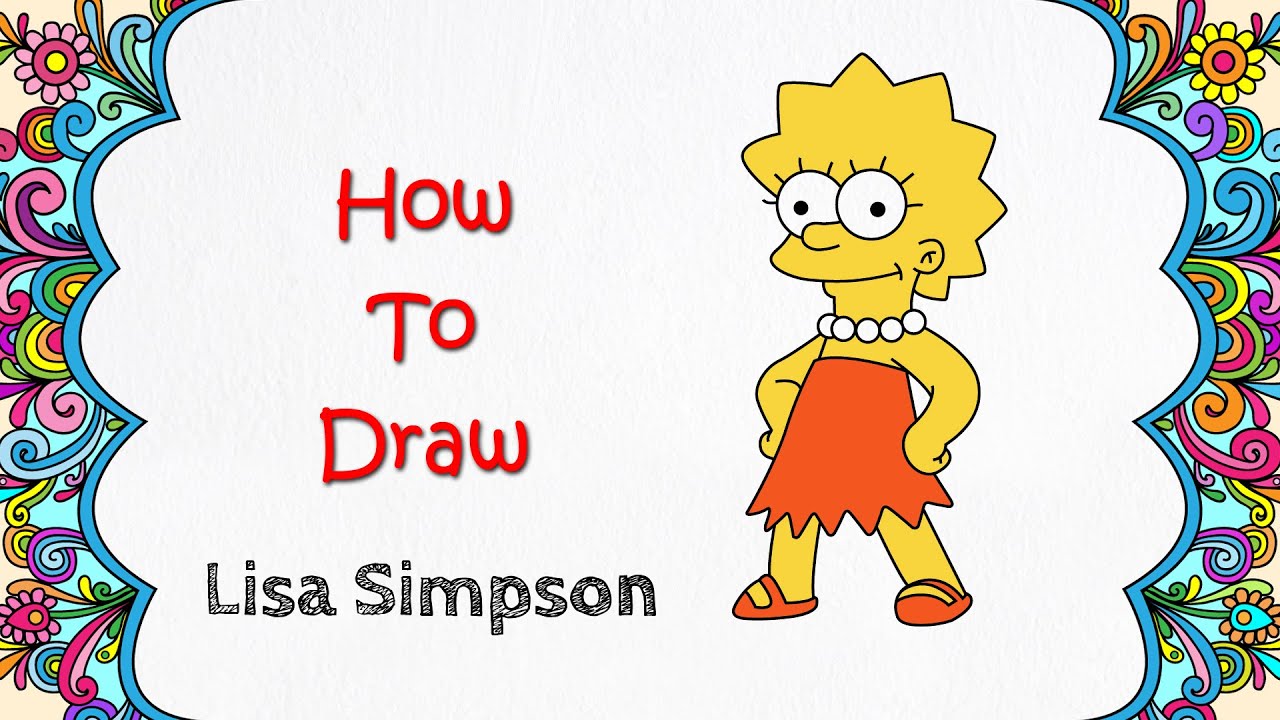 How to draw Lisa Simpson || How to draw Lisa Simpson Step By Step
