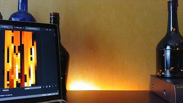 Fire animation on the Neopixel led strip W2812.