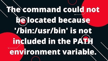 The command could not be located because 