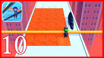 Roof Rails - All Levels #105 Gameplay (Android,iOS)
