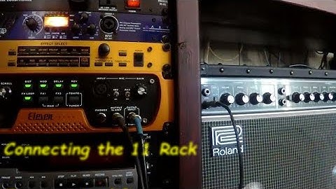 Avid Eleven Rack into Amplifier Setup