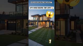 Top 5 House Building Time-Lapse 🏠 | Amazing Construction #Shorts #viral #trending #bulding
