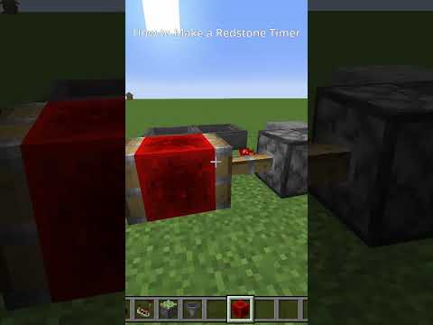 How To Make A Redstone Timer (Minecraft Tutorial)