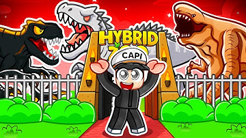 Building a HYBRID DINOSAUR ZOO in ROBLOX