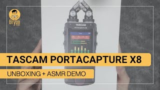 TASCAM Portacapture X8 Unboxing + ASMR Recording Demo