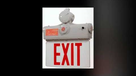 class 1 division 1 exit sign