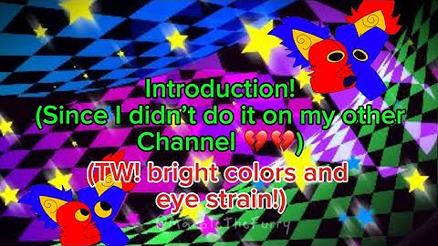 Introduction !! 🐾 (TW bright colors, eye strain..SORRY I LOVE BRIGHT COLORS)