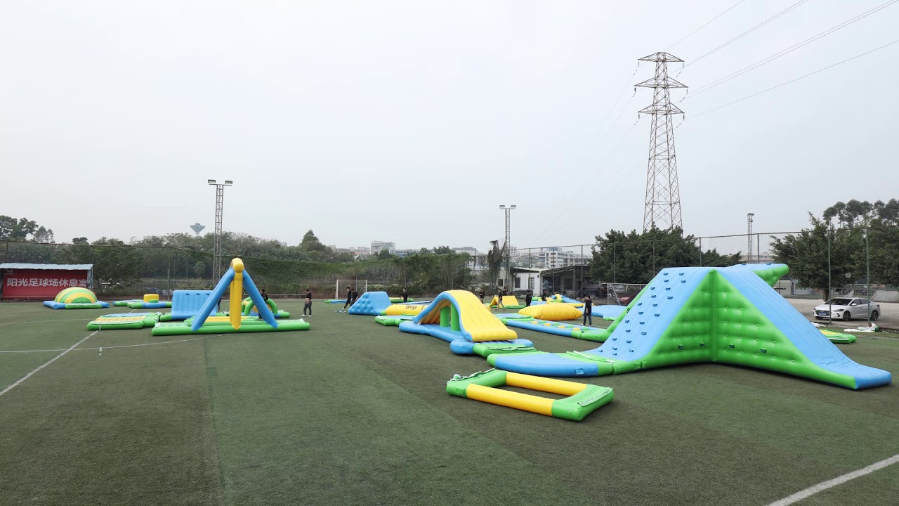 inflatable water slides for adults How To Tow The Inflatable Water Park To The Final Location?