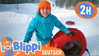 Blippi besucht ein Skigebiet | Blippi Deutsch | Abenteuer und Videos für Kinder