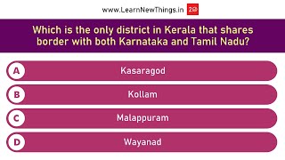 Kerala Quiz | 50 Questions | Kerala General Knowledge Quiz | Indian States Quiz screenshot 4