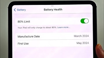 How To Limit Charging to 80% on iPad Pro