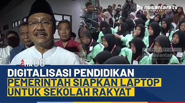 Digitalisasi Sekolah Rakyat, Siswa dan Tenaga Pendidik Bakal Dapat Fasilitas Laptop! | ASTA CITA 08