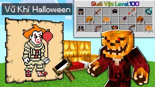 Minecraft Bedwars, Nhưng Vẽ Quái Vật Halloween *Sở Hữu Kiếm Và Giáp Chú Hề Siêu Vip Troll Noob Team