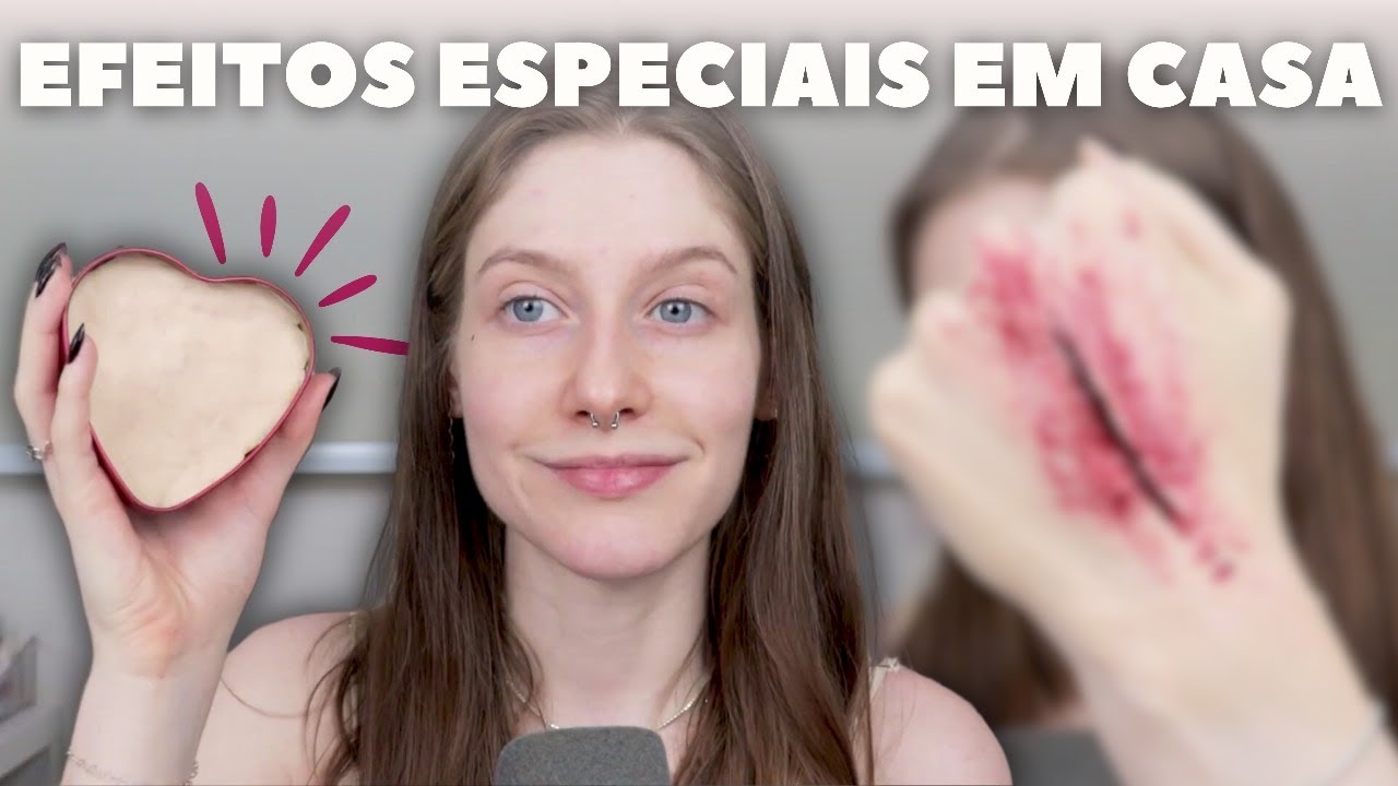 COMO FAZER MASSA PARA CARACTERIZAÇÃO CASEIRA - CORTE FALSO PARA HALLOWEEN