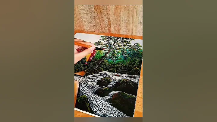 Magic of Varnish on Acrylic Painting #shorts