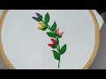 Leaf embroidery basic for beginners.#leaf #embroidery