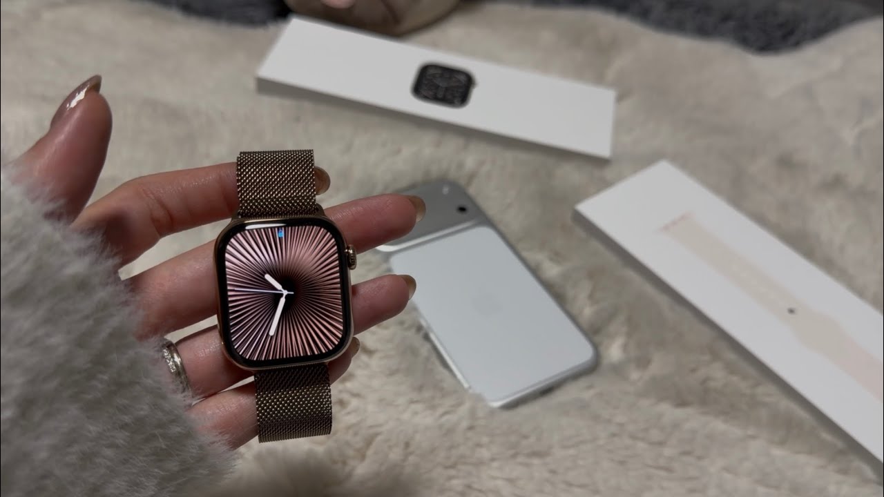 Apple Watch Series 11 Gold Titanium / Unboxing / ASMR
