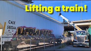 Lifting a train and fishing a car!