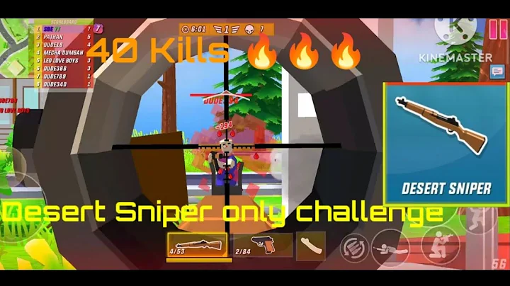 Desert Sniper Only challenge 40 Kills in Dude theft multiplayer Jack street SDE YT DTW PRO GAMEPLAY