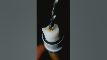 Never use glue like that😳 #glue #drill #satisfying #closeup #macro #hot