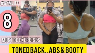 Toned Abs..Booty &  Back| 8 Must do exercises|#abs #backworkout #youtubeblack #flatbelly #momfit