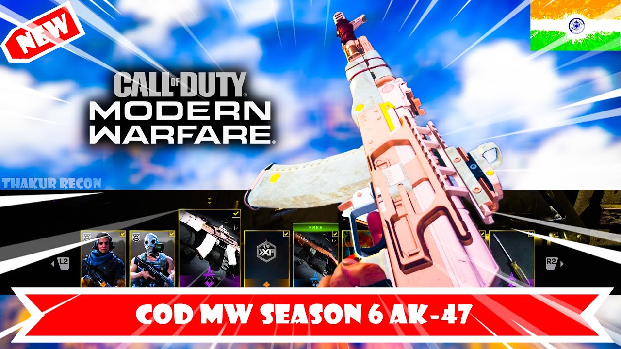 SEASON SIX NEW AK-47 BLUEPRINT IN MODERN WARFARE! INDIA