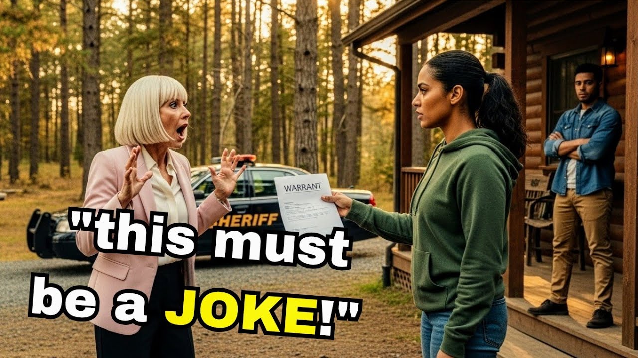 Карен из HOA с криками пришла осмотреть наш домик, но застыла, когда моя жена вручила ей ордер!