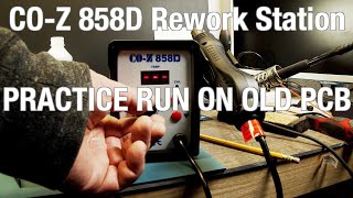 Coz 858d Rework Station Hot Air Gun For Smd Solder