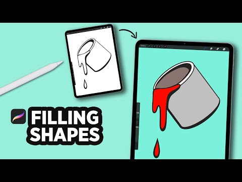 How To Fill A Shape In Procreate - Paint Bucket Tool Procreate Shorts